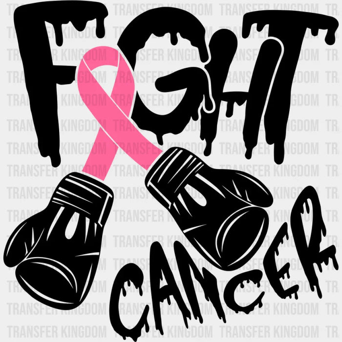 Fight Cancer Box Design - Breast Cancer DTF heat transfer