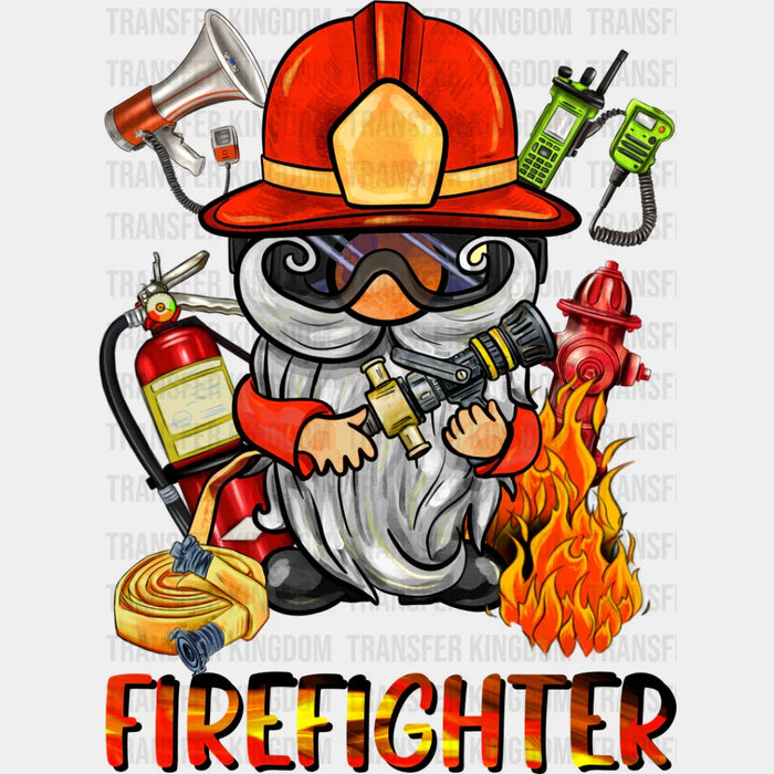 Firefighter Gnome - Firefighter DTF Heat Transfer