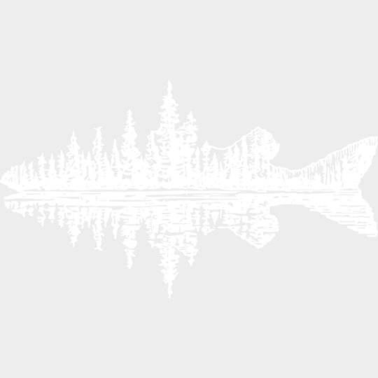 Fish Scenery - Fishing DTF Transfers - Adult Unisex - S & M (10’’) / Light Color Design (See Imaging)