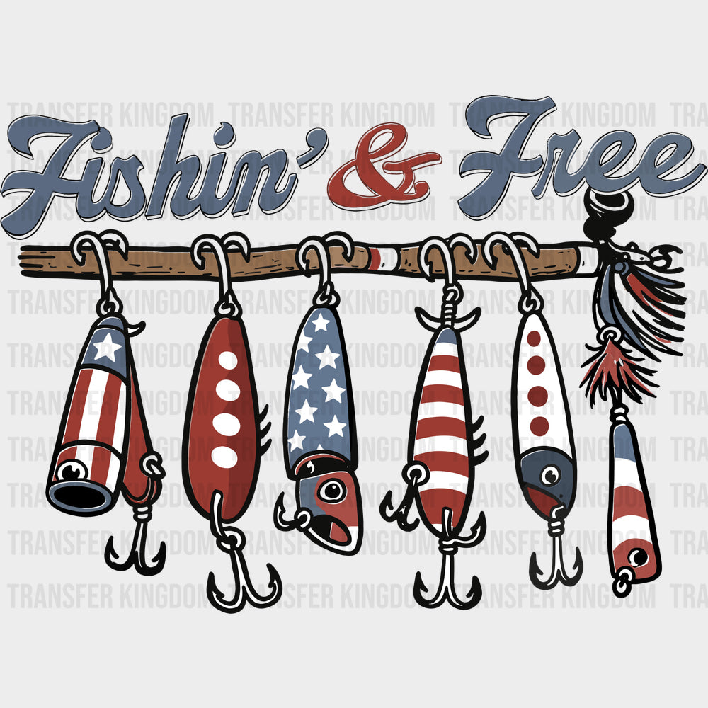 Fishing & Free - Fishing DTF Transfers