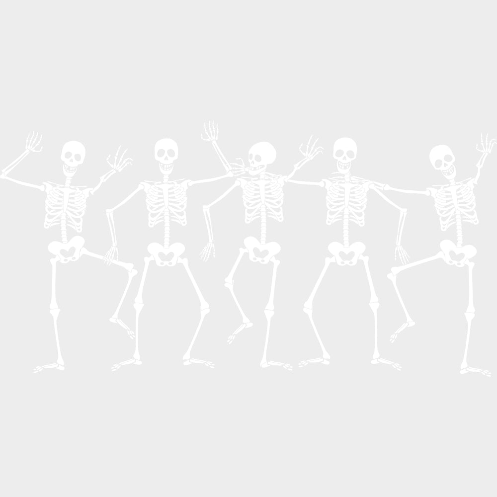 Five Skeletons - Skeleton DTF Transfers transfer-kingdom Light Color Design (See Imaging)