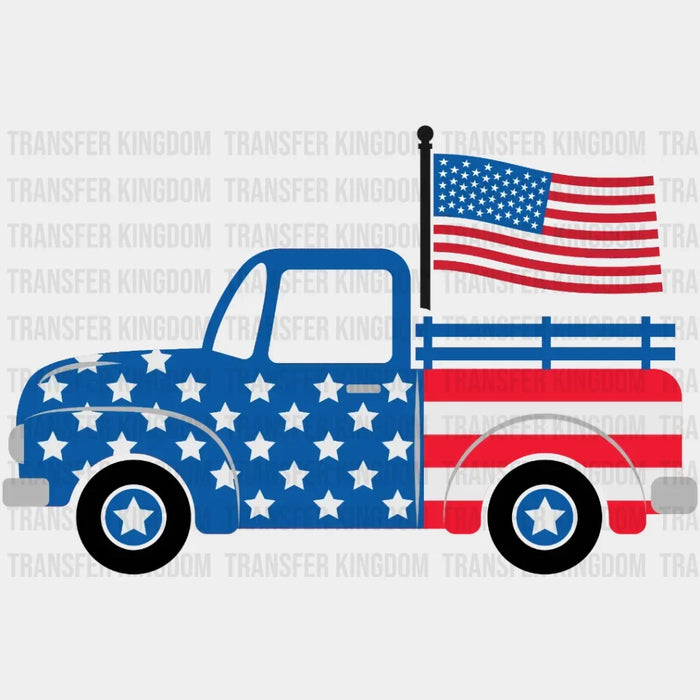 Flag Truck DTF Transfer