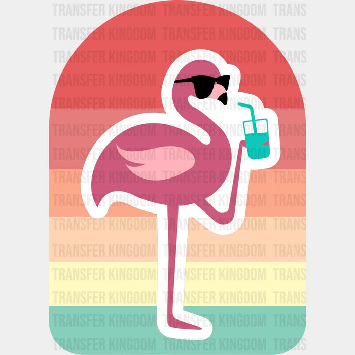 Flamingo Summer DTF Transfer