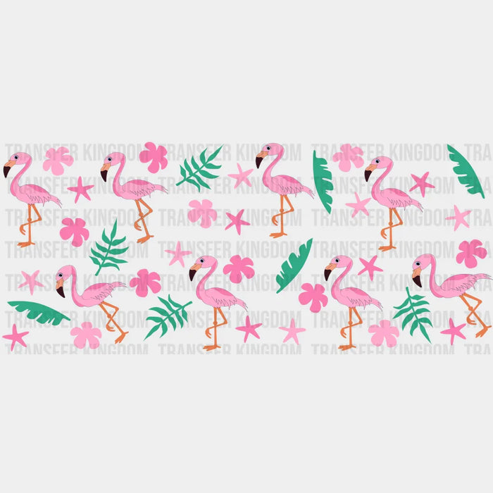 Flamingo UV DTF Transfer Cup Wrap UV DTF Sticker