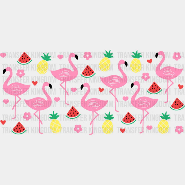 Flamingoes - General Cup Wrap UV Sticker Permanent UV DTF Decal