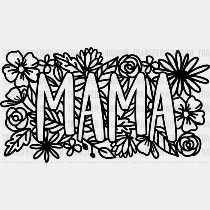 Floral Hollow Mama - Cute Mom - Mothers Day - Plant Lovers Design - DTF heat transfer