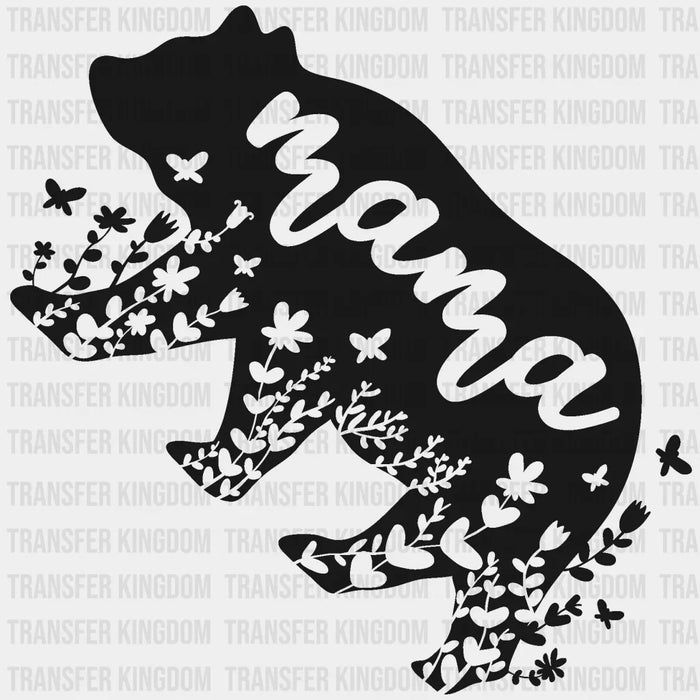 Floral Mama Bear - Mom Life Design - DTF heat transfer