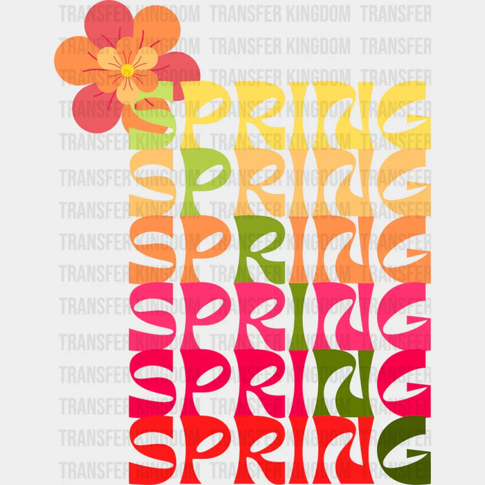 Flower Spring Design - Spring DTF heat transfer