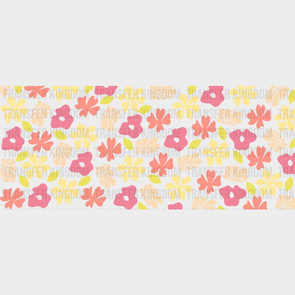 Flowers Uv Dtf Transfer Cup Wrap Sticker