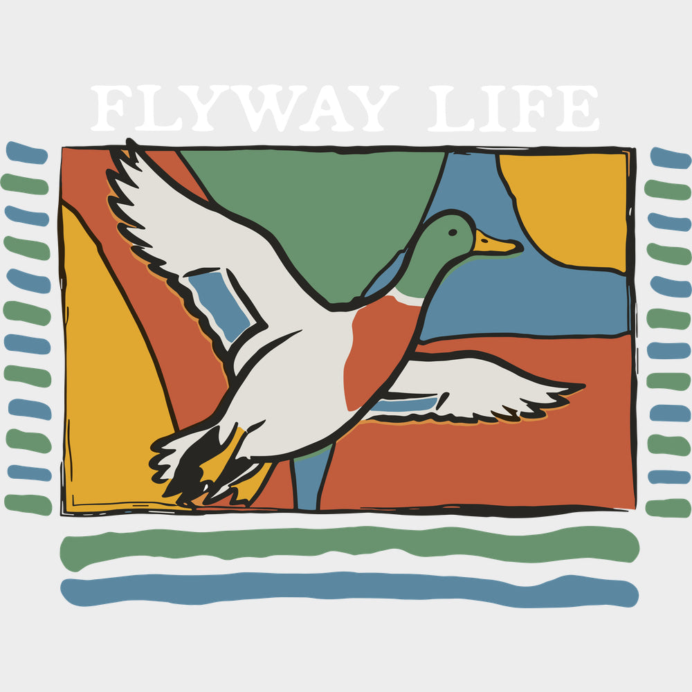 Flyway Life - Hunting DTF Transfers - Adult Unisex - S & M (10’’) / Light Color Design (See Imaging)