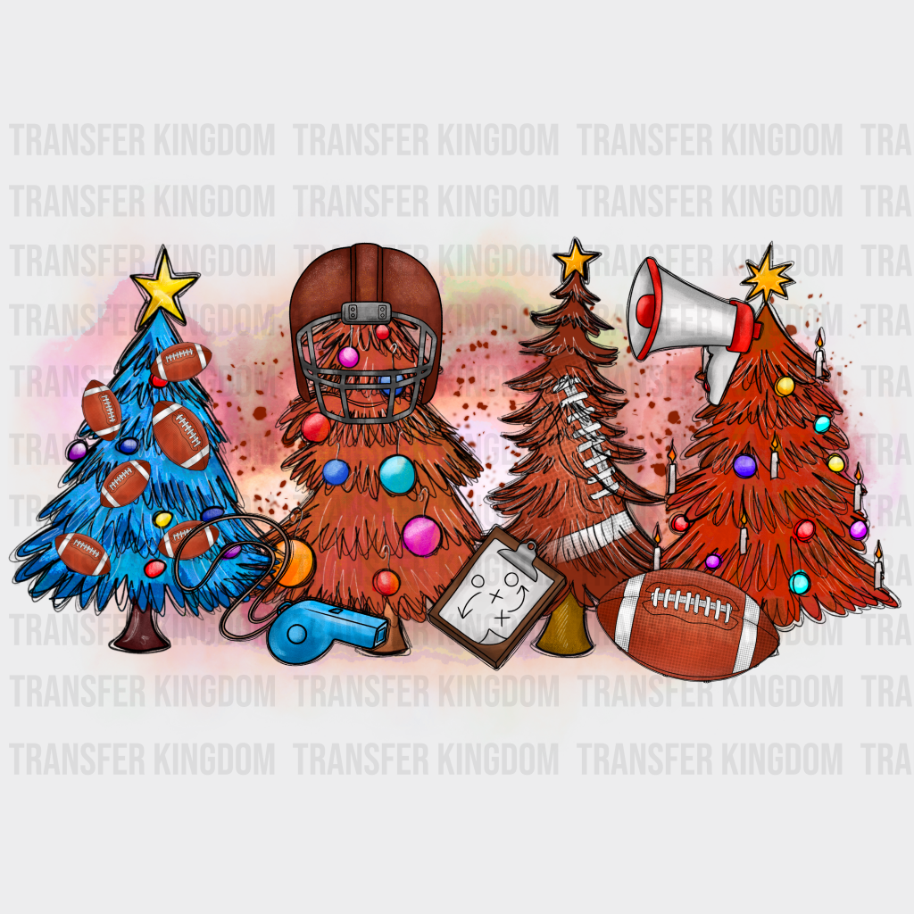 Football Christmas Design - Dtf Heat Transfer