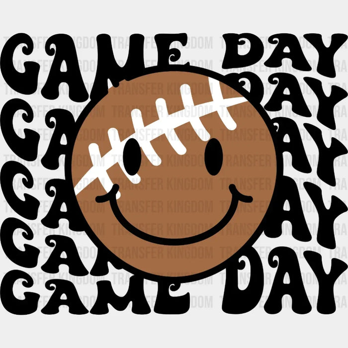 Football Game Day Smiley Smiley DTF Transfer