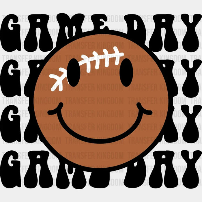 Football Game Day Smiley DTF Transfer