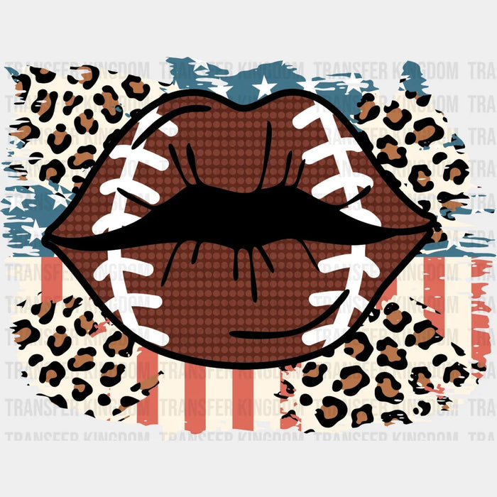 Football Lip DTF Transfer