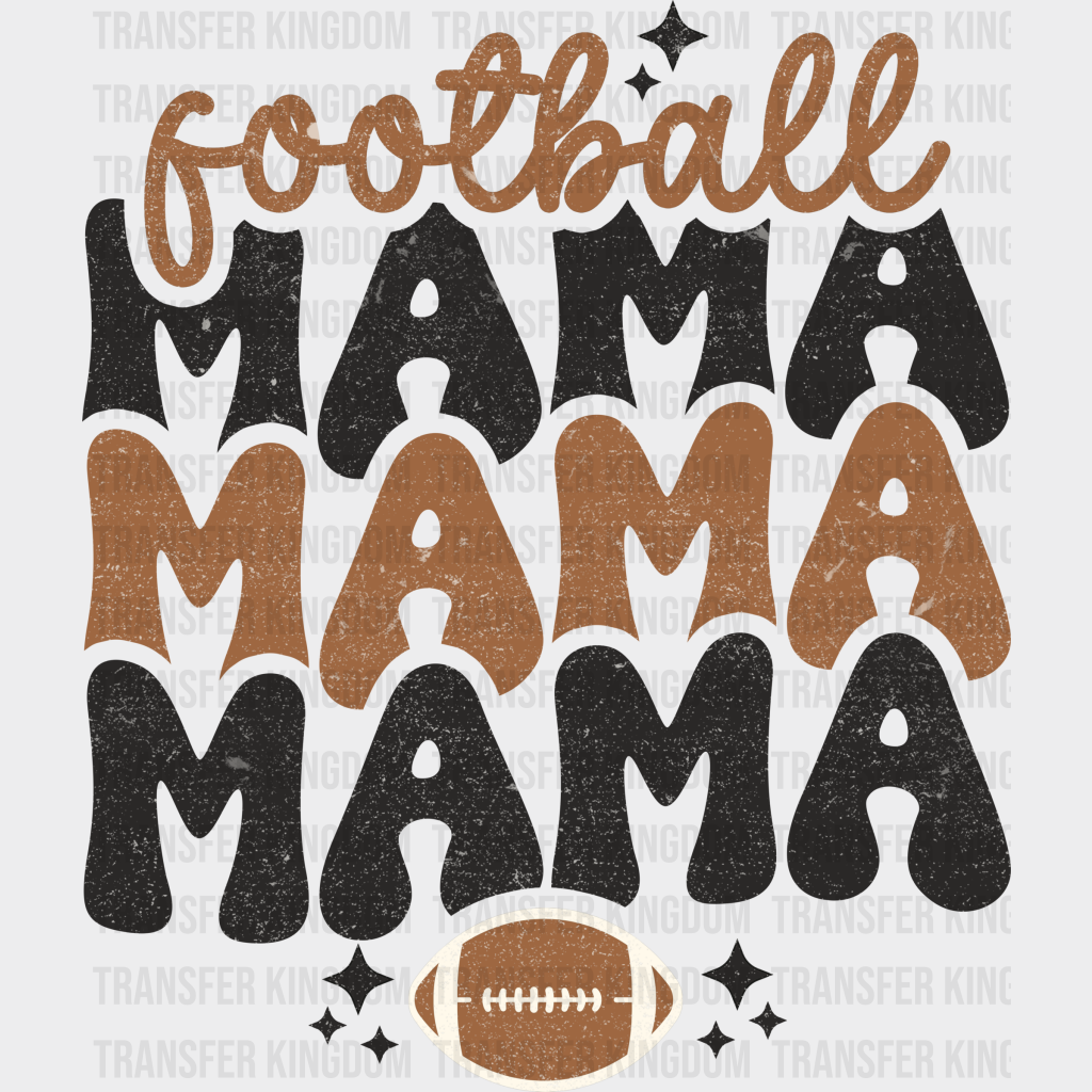 Football Mama Ball Design - Dtf Heat Transfer