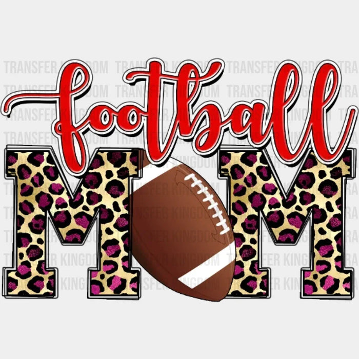 Football Mom Mom Leopard DTF Transfer