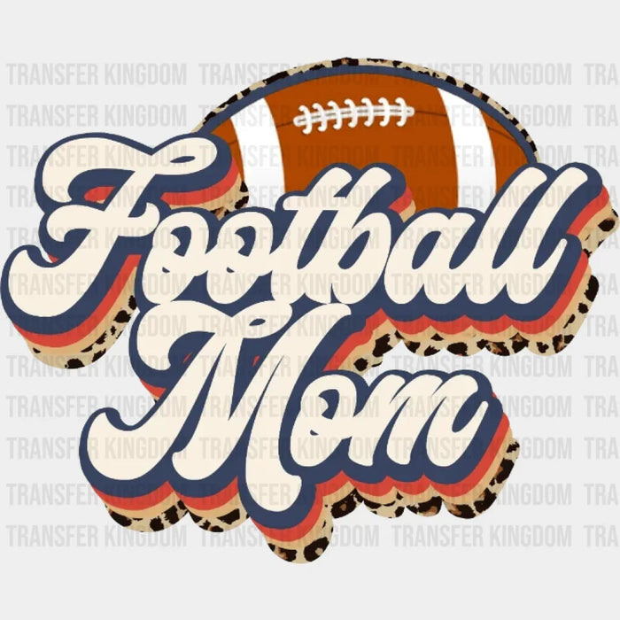 Football Mom Retro  Leopard DTF Transfer