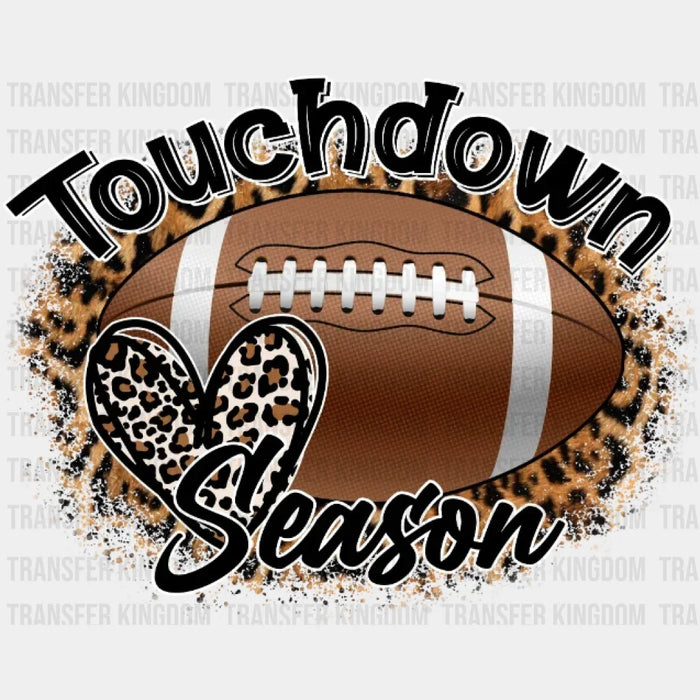 Football Touchdown Season Leopard DTF Transfer