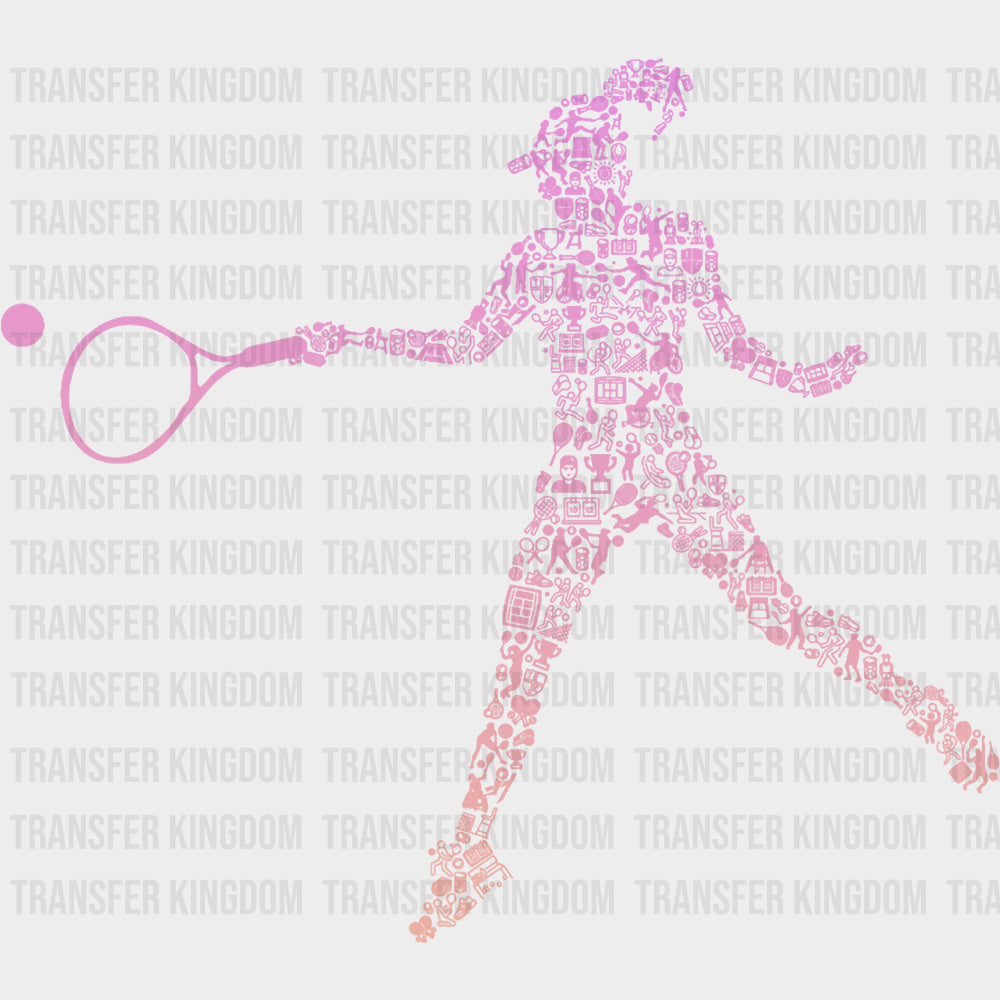 Forehand Pink - Tennis DTF Transfers