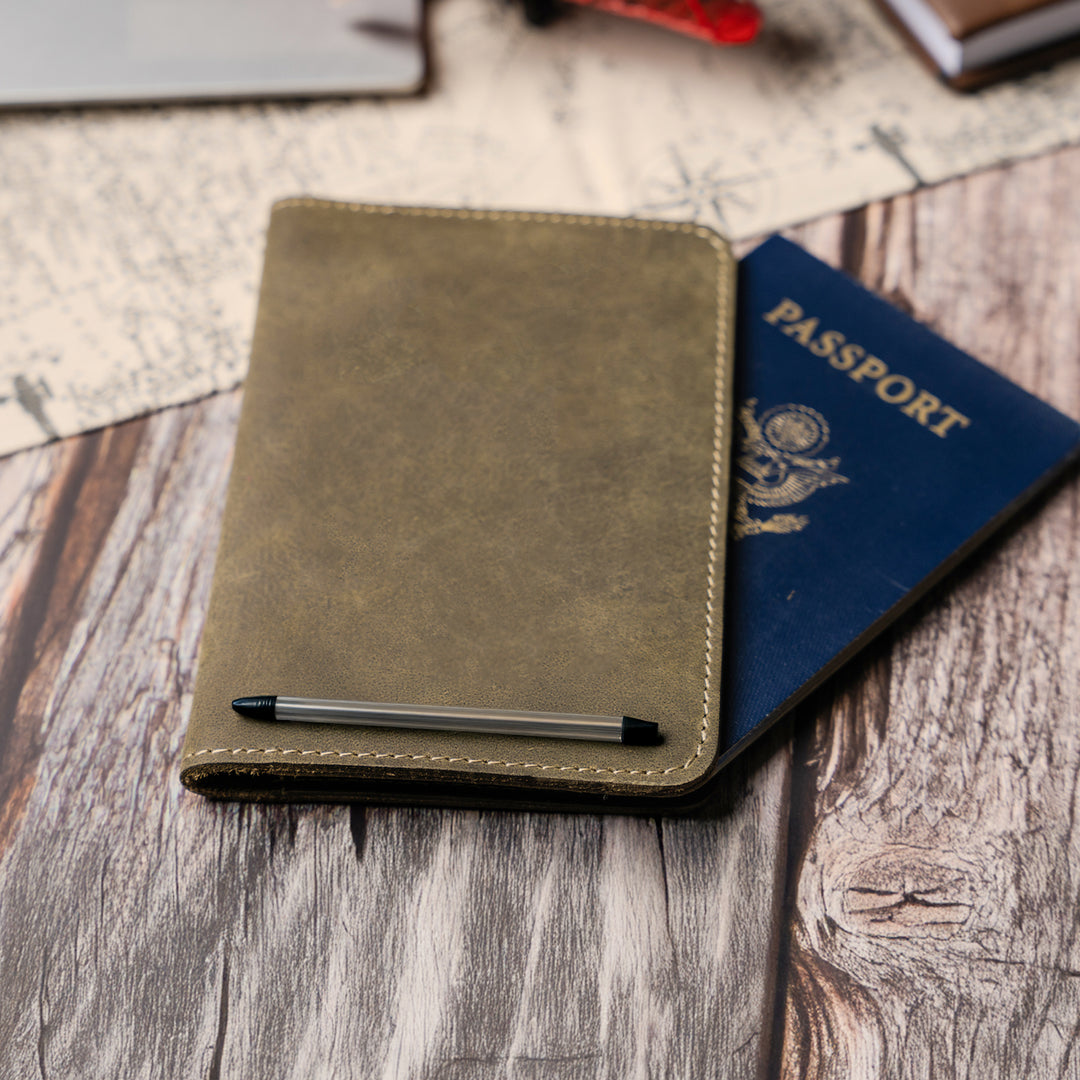 Faux Leather Passport Holder – Travel Wallet & Document Organizer