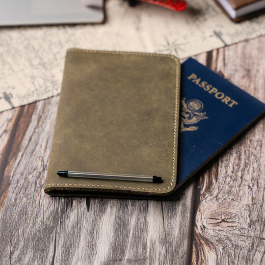 Faux Leather Passport Holder – Travel Wallet & Document Organizer