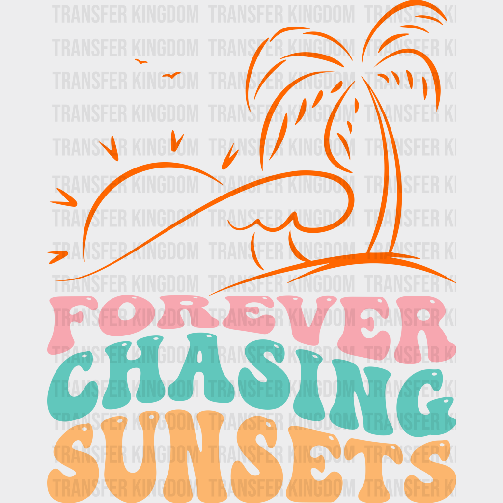 Forever Chasing Sunsets Uv Dtf Transfer Cup Wrap Sticker