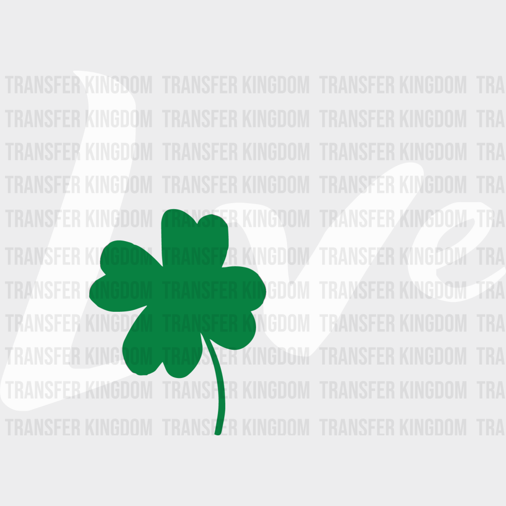 LOVE St. Patrick's Day Design - DTF heat transfer - Transfer Kingdom