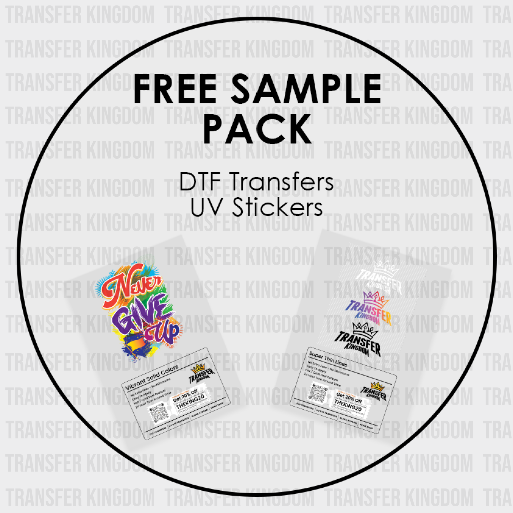 Free DTF Sample Pack Blank Apparel