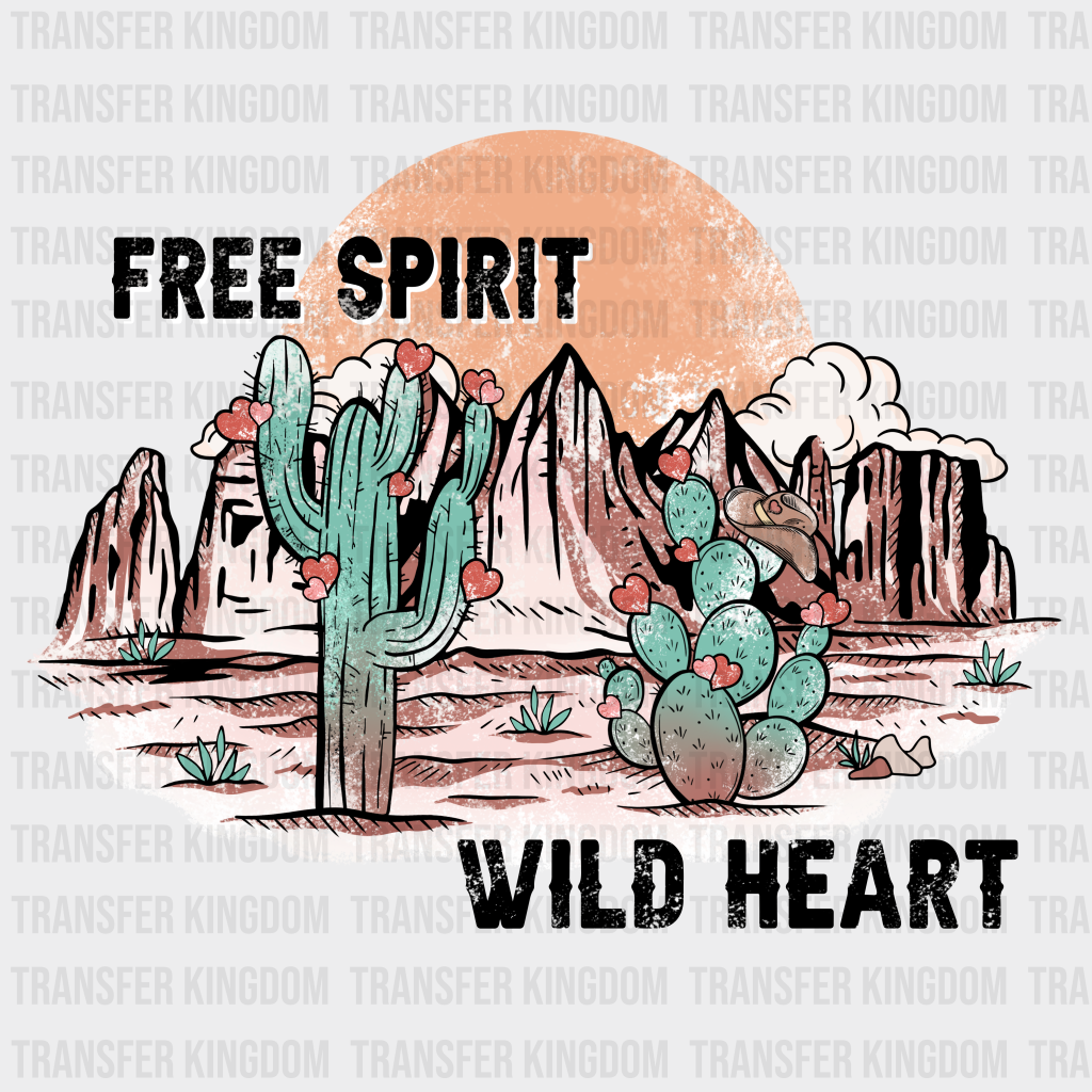 FREE SPIRIT WILD HEART - DTF heat transfer - transfer-kingdom