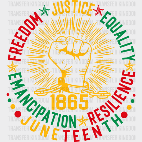 Freedom Justice Equality - Juneteenth DTF Transfer