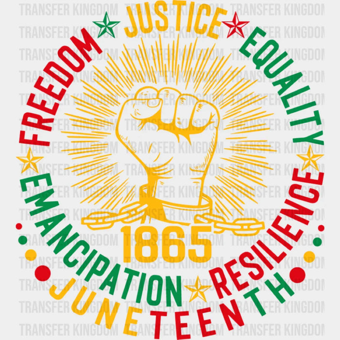 Freedom Justice Equality - Juneteenth DTF Transfer