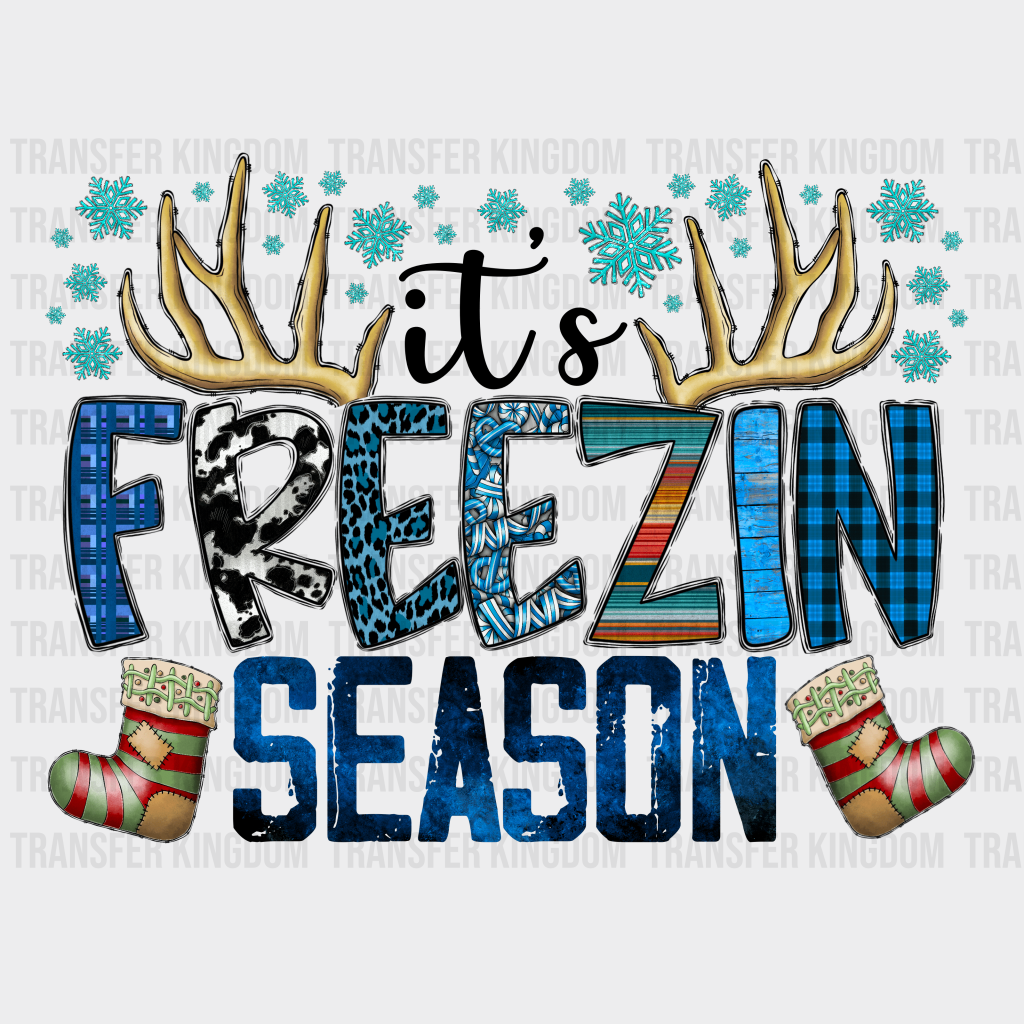 Freezin Season Christmas Design - Dtf Heat Transfer