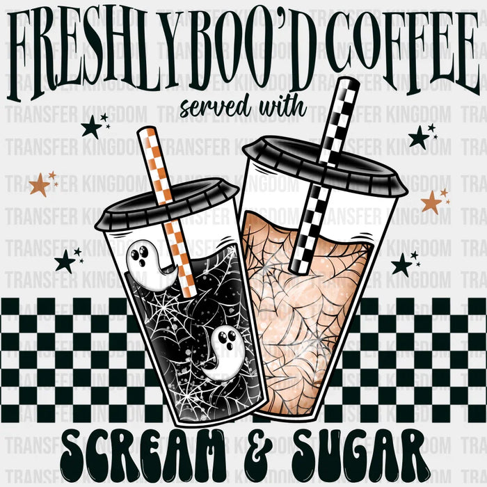 Freshboo'd Coffee - Halloween DTF Transfer
