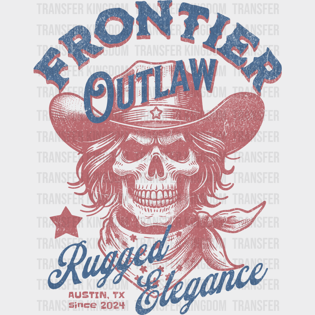 Frontier Outlaw Rugged Elegance Design - Rodeo Dtf Transfers