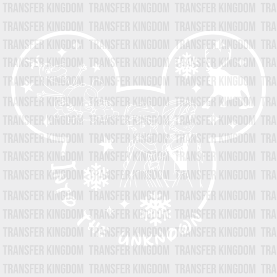 Frozen Into The Unknown Disney Dtf Transfer Unisex - S & M (10’) / Light Color Design See Imaging