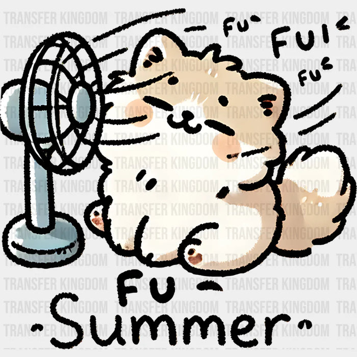 Fu Summer Cat Design - Cats Iron On DTF Transfer