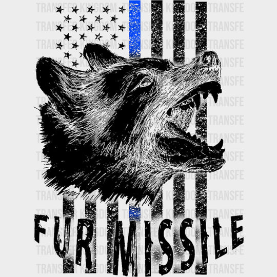 Fur Missile - Police DTF Transfers transfer-kingdom Dark Color Design (See Imaging)
