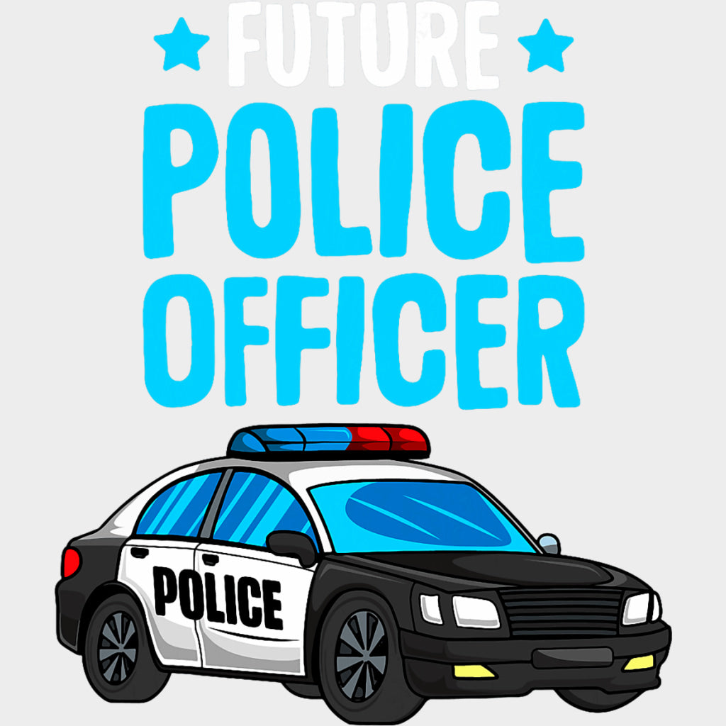 Future Police Officer Blue Design - Police DTF Transfers Adult Unisex - S & M (10’’) / Light Color Design (See Imaging)