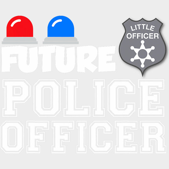 Future Police Officer - Police DTF Transfers transfer-kingdom Light Color Design (See Imaging)