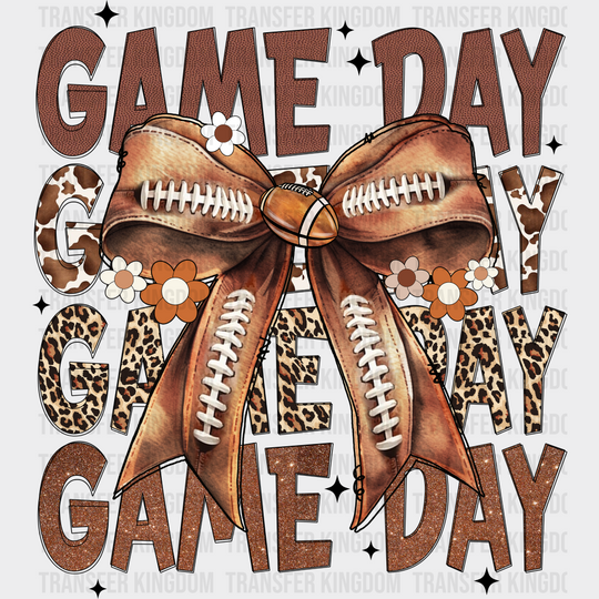 Game Day Ribbon Game Day DTF Transfer Adult Unisex S & M (10’’) / Dark Color Design (See Imaging)