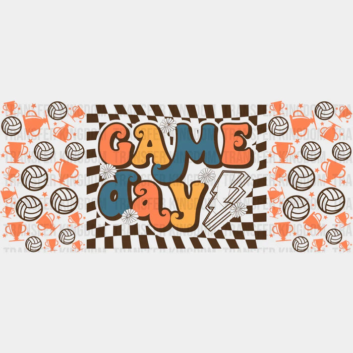 Game Day - Volleyball Cup Wrap UV Sticker Permanent UV DTF Decal