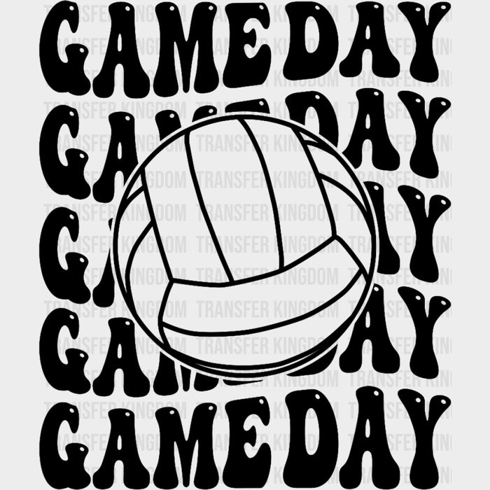 Gameday B&W - Volleyball DTF Transfers