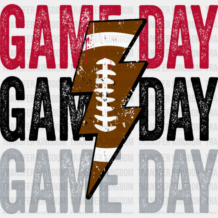Gameday Football Lightning Bolt - Game Day DTF Transfer