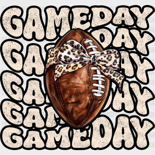 Gameday Football Retro Design - Game Day DTF Transfer Adult Unisex - S & M (10’’) / Dark Color Design (See Imaging)