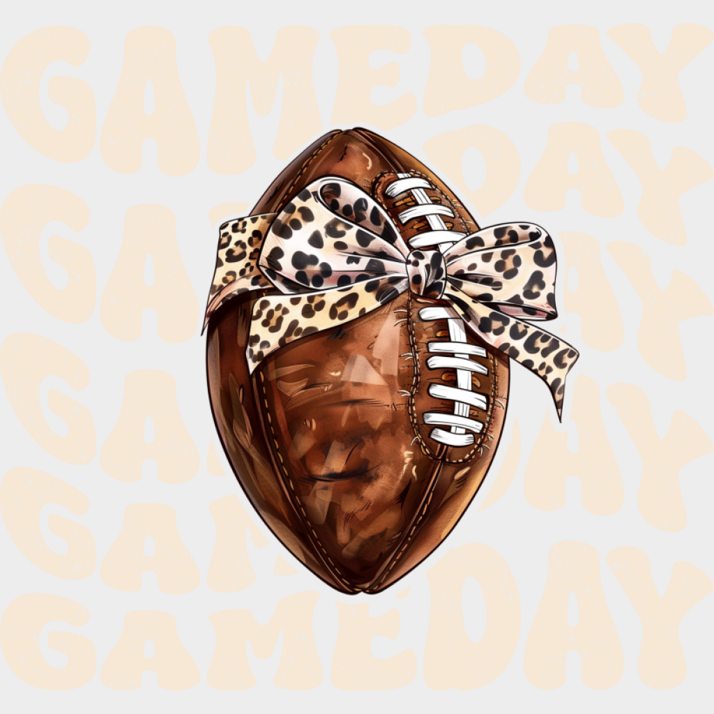 Gameday Football Retro Design - Game Day DTF Transfer Adult Unisex - S & M (10’’) / Light Color Design (See Imaging)