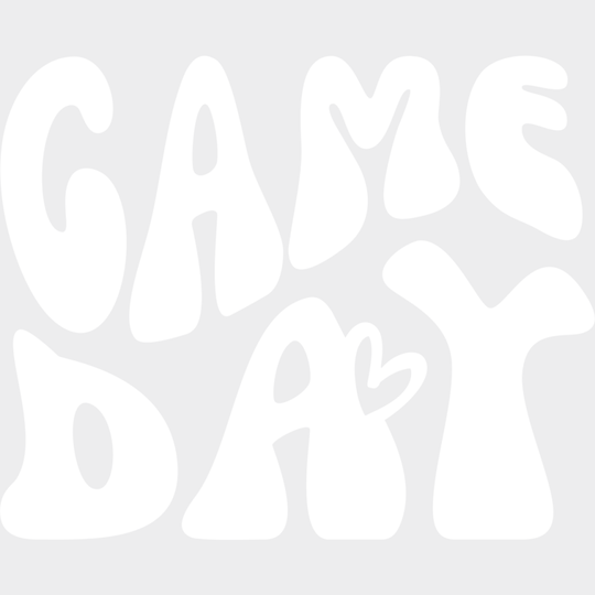 Gameday Heart Design - Dtf Heat Transfer Unisex S & M (10’’) / Light Color (See Imaging)