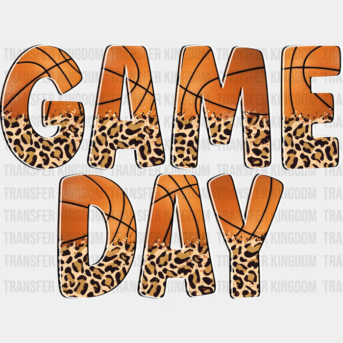GAMEDAY Leopard Design - Basketball DTF Heat Transfer