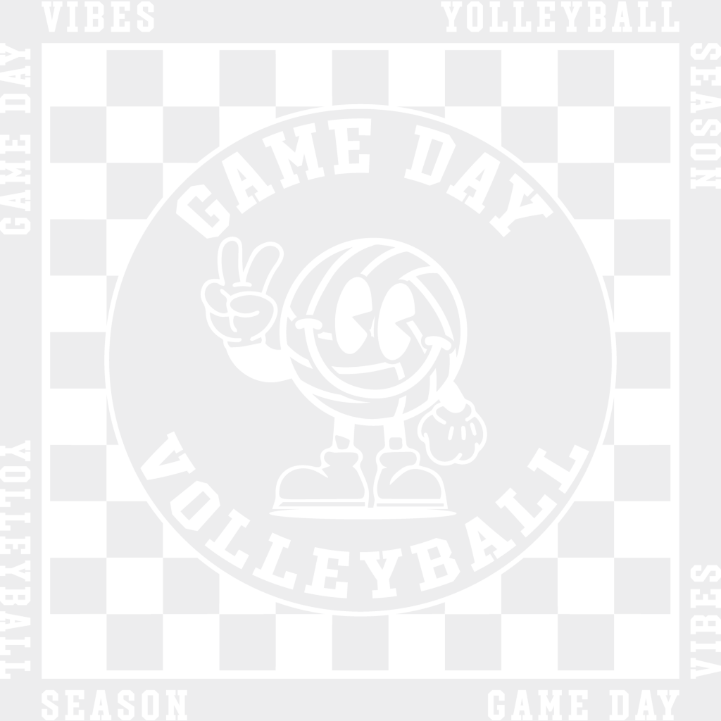 Gameday Volleyball Design - Dtf Heat Transfer Unisex S & M (10’’) / Light Color (See Imaging)