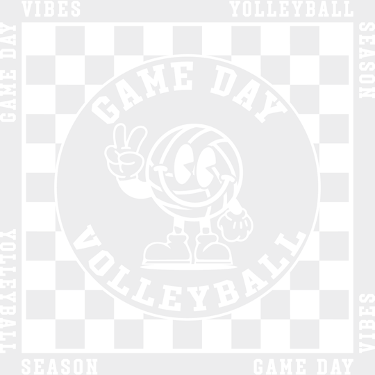 Gameday Volleyball Design - Dtf Heat Transfer Unisex S & M (10’’) / Light Color (See Imaging)