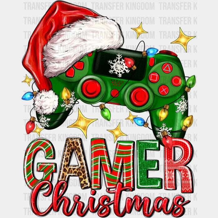 Gamer Christmas Controller Design - Christmas DTF Transfer